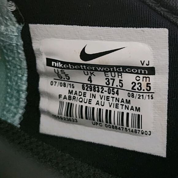 Womens Nike Free 5.0 TR Sz 6.5 009721 Green Blue Mesh Running Athletic Sneakers - Picture 6 of 8